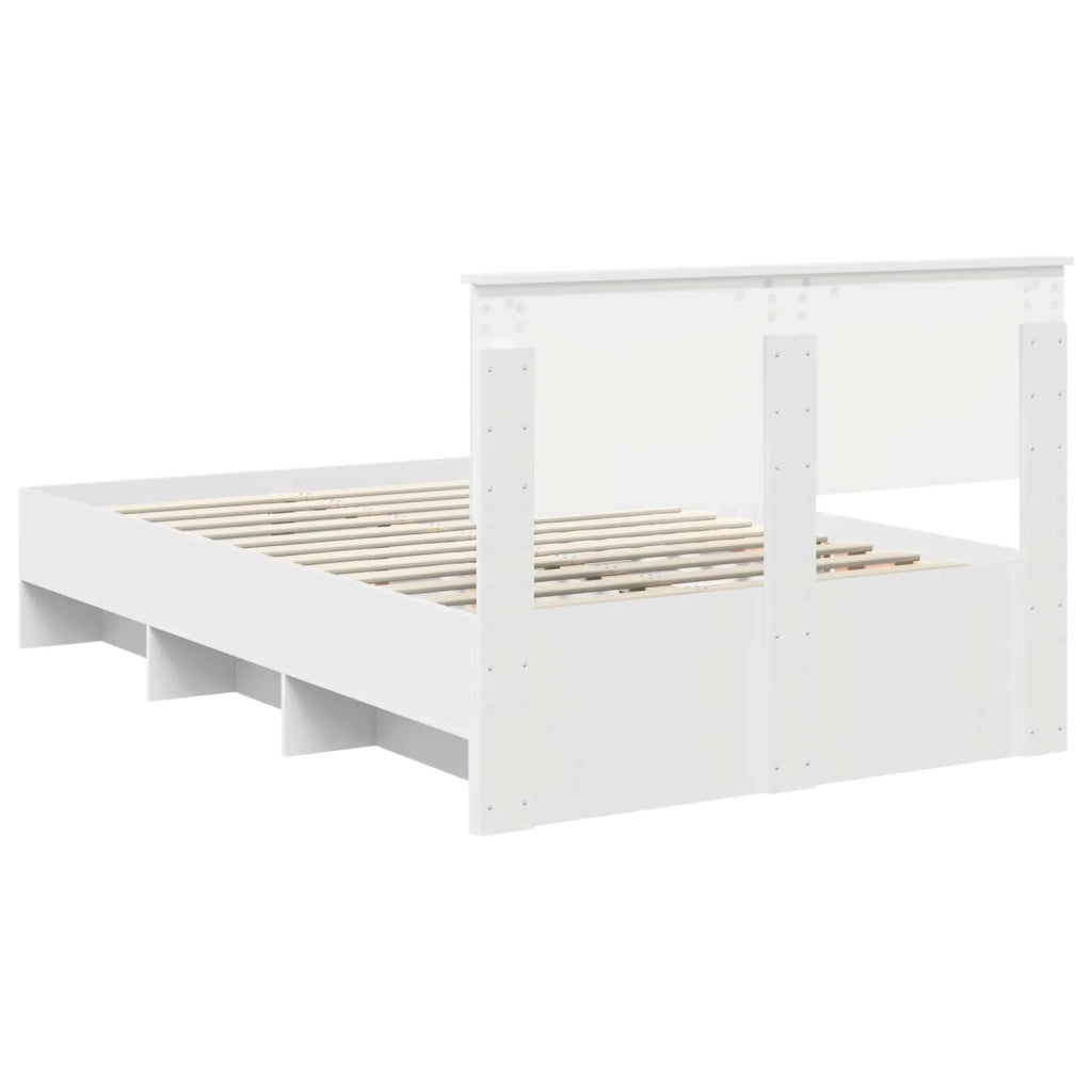 Struttura del letto Bianco 120 x 123 cm Legno multistrato 3408865