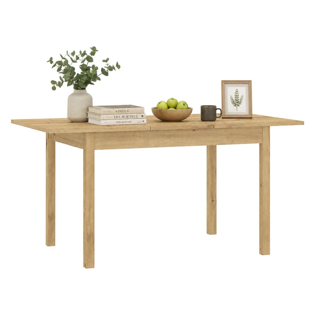 Lirelaba, Tavolo Allungabile 8 Posti, 120x80x76h cm Marrone Rovere Nodi