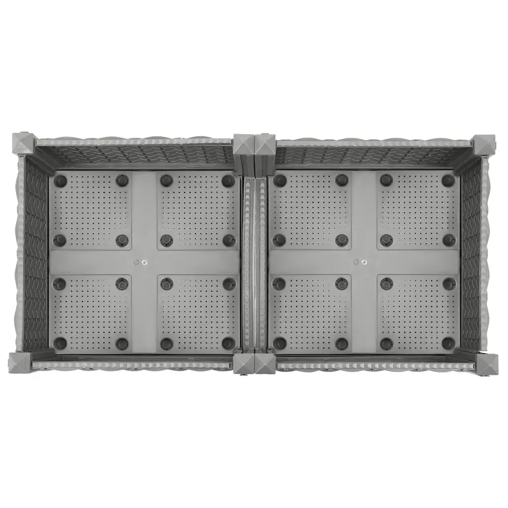 Fioriera | Cassetta per fiori | Vaso Rialzata 80x40x23 cm in Polipropilene