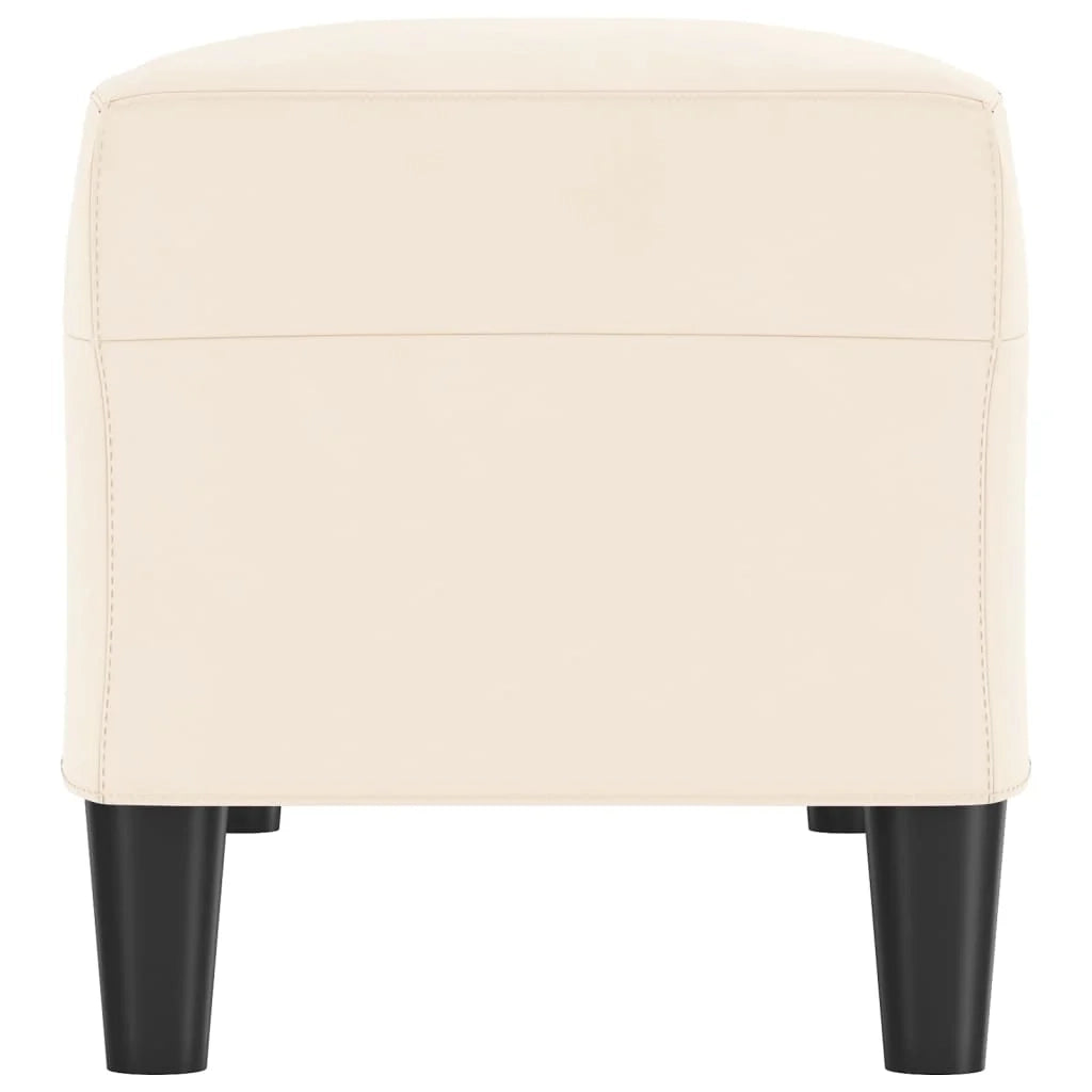 Panca 100 x 35 x 41 cm velluto crema 02_0010472