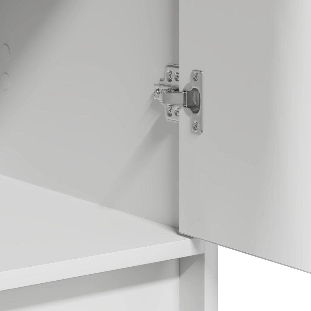 Credenza Bianca 40x41x75 cm Legno Ingegnerizzato