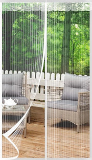Veloce schermo antivento per finestra da balcone - 90 x 200 cm - protezione dalle zanzare per porta da giardino - senza foratura - schermo antinsettiti per finestra - protezione dalle zanzare - schermo antivento per finestre