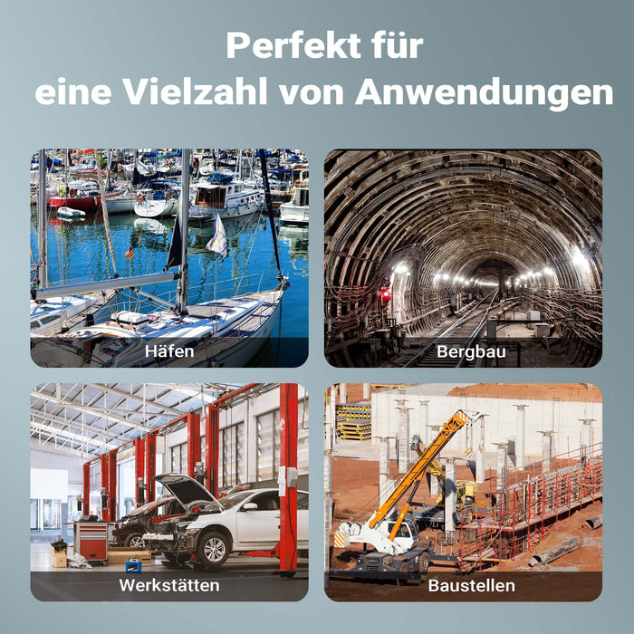 Mini paranco a catena manuale VM6 fino a 6 t, altezza di sollevamento di 1,5 m, in alluminio, per il sollevamento di carichi pesanti