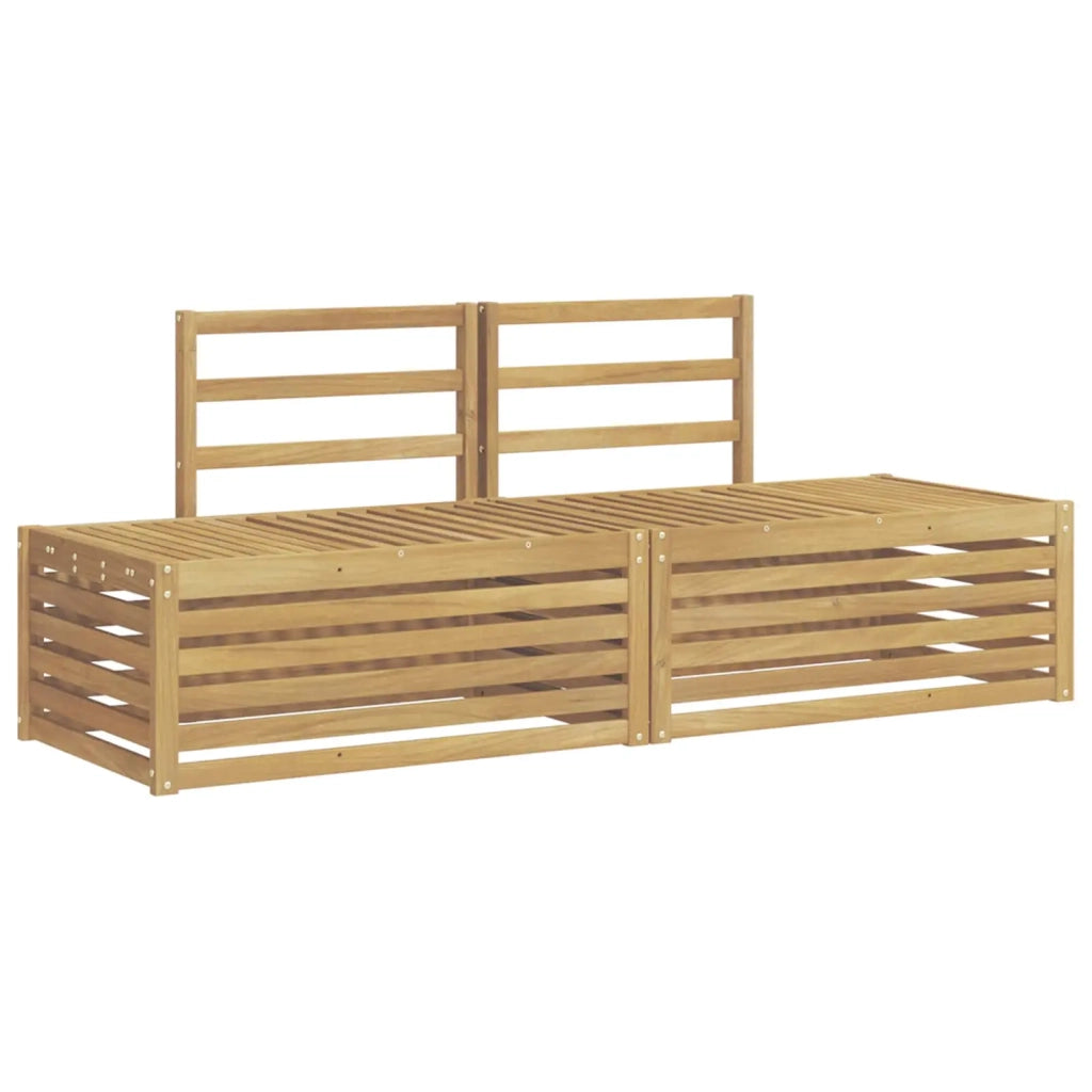Set di divani da esterno 3 Pezzo Bianco 182,5 x 63 x 73 cm