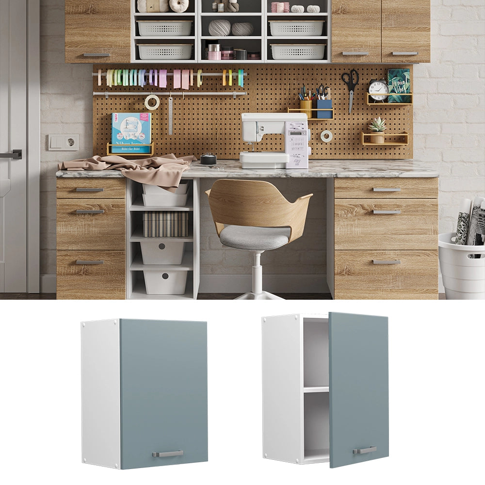 Vicco Pensile universale Grigio-blu 45 cm con anta