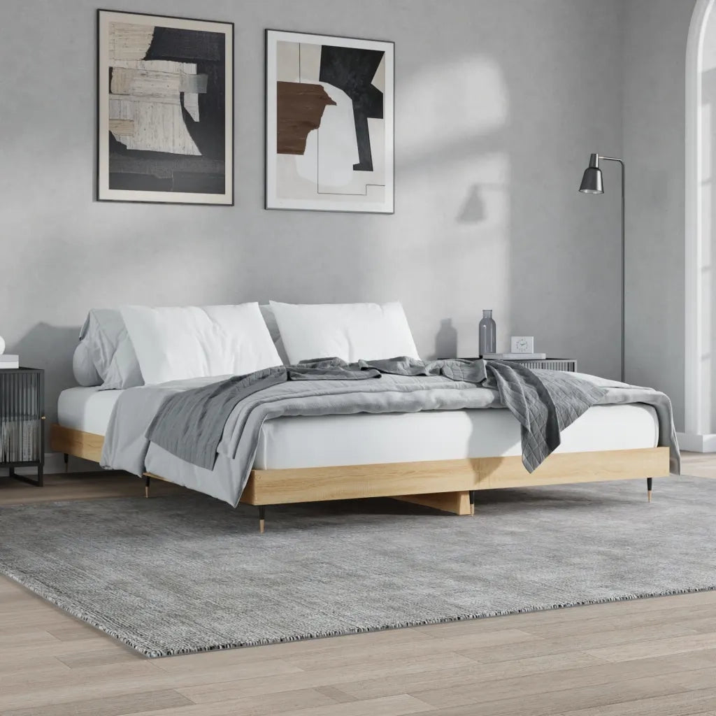 Giroletto senza Materasso Rovere Sonoma 120x200cm in Truciolato 832152