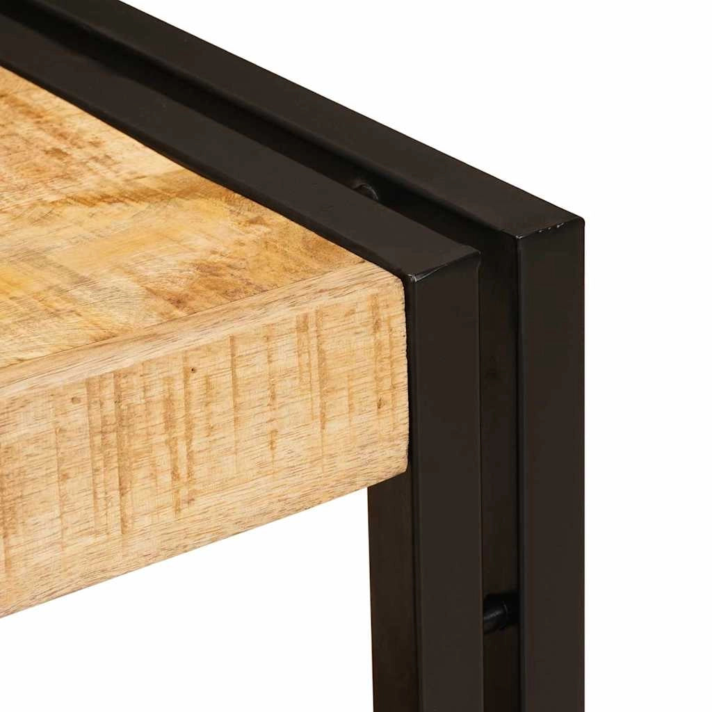 Mobiletto da toeletta con cassetto 71 x 33 x 58 cm pratico moderno interno in ferro marrone 02_0057999