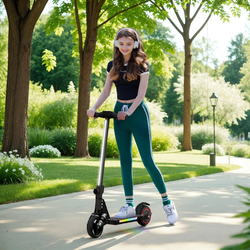 Monopattino elettrico pieghevole per bambini ¨C Minimal ¨C Nero, alluminio, 6-14 anni, 14 km/h