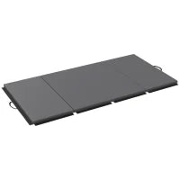Tappetino da Ginnastica Pieghevole, Materassino Fitness Spesso 5 cm e Antiscivolo, 240x120 cm, Grigio