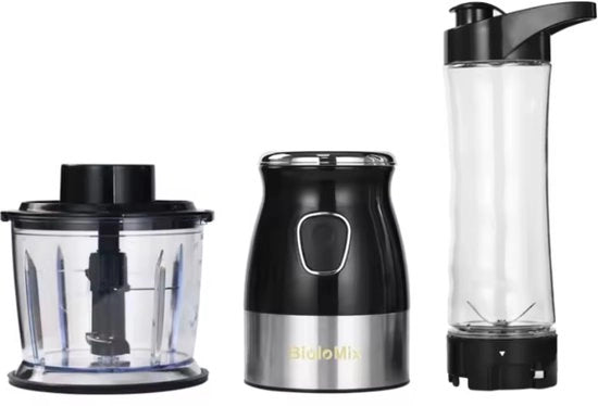 Multifunzionale Tritatore - Mini Tritatore - Grinder Portatile - Molitore di Carne - Chopper - Design Compatto - 800 ML - 600 ML - 100 ML