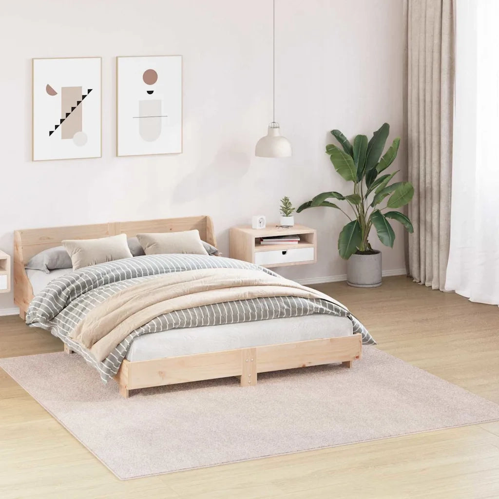 Tappeto Shaggy Antiscivolo Crema 200 x 200 cm PP 4019785