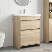 Mobiletto da Bagno Sotto Lavabo Rovere Sonoma 56 x 37,5 x 81 cm 890730
