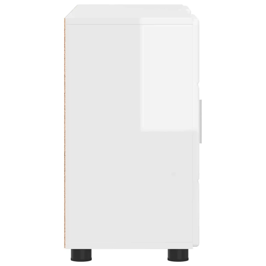 Credenza con porta FLORIN Bianco Lucido 88,5 x 30,5 x 55,5 cm 880295