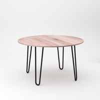 Hairpin Set di Gambe H2 Aste per Tavolo H400 Verniciato Nero Acciaio Emuca