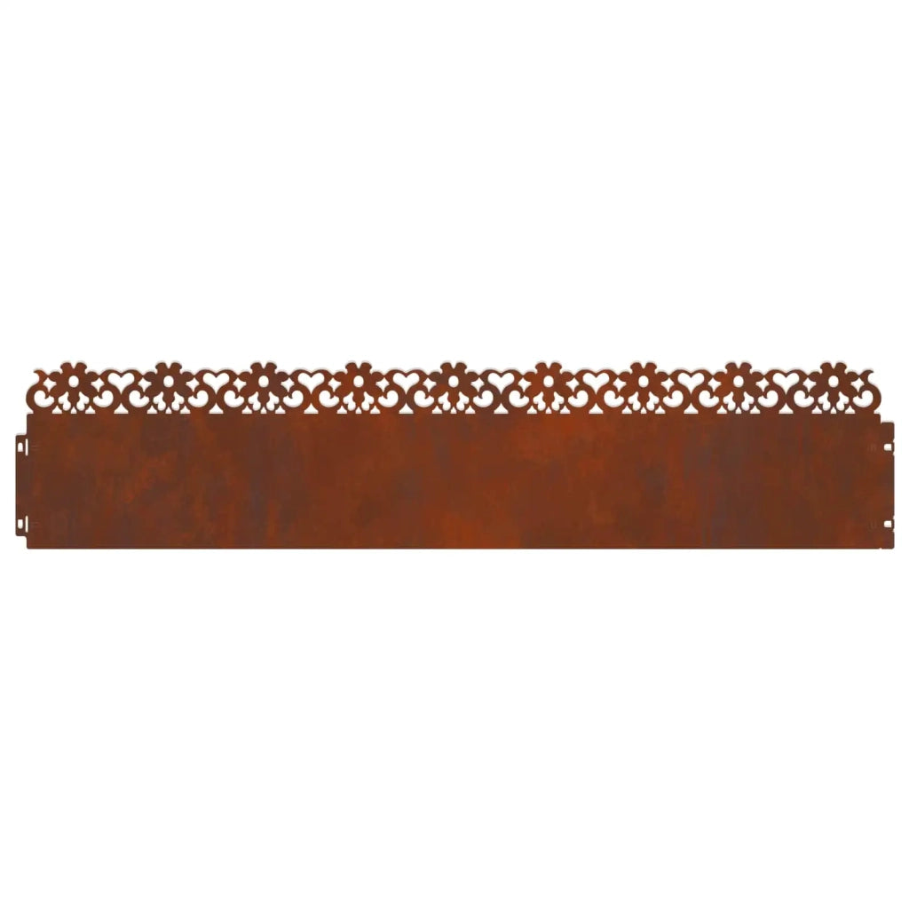 Bordure per prato 20 pz Ruggine 103 x 0,05 x 22 cm CFW3563506