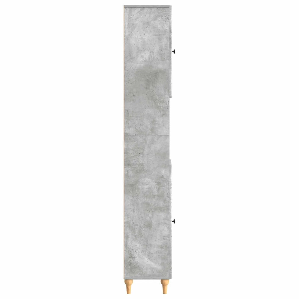 Armadio da Bagno con Ripiano Aperto ALKMAAR Grigio Cemento 896158