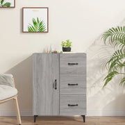 Credenza-Buffet-Armadio da cucina Grigio Sonoma 69,5x34x90 cm in Legno Multistrato 390054