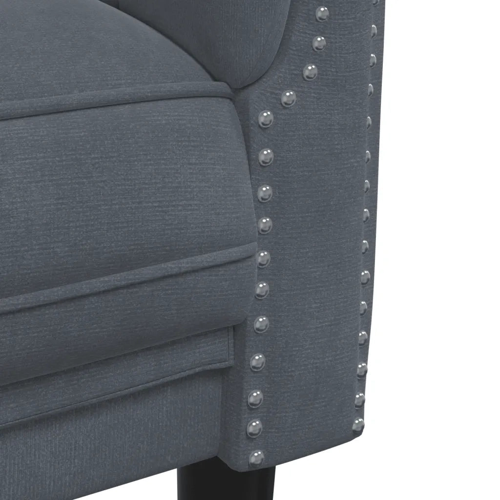 Set di Divani 2 pz Grigio Scuro in Velluto 3209220