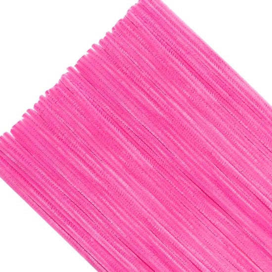 Set di tubi per decorare 200 pezzi - filo di chiffon rosa - materiale per fai da te per bambini - filo di spugna - accessori decorativi - attività creativa