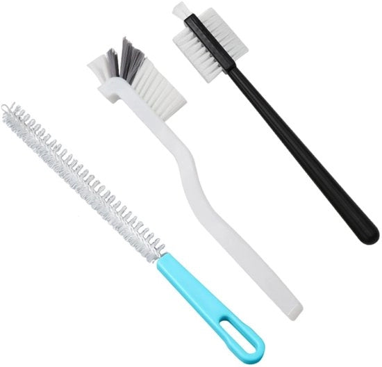 Set di spazzole di pulizia da 3 pezzi - Spazzola di pulizia per macchina da caffè - Accessori di pulizia - Ideale per thermoskoker - Adatto per macchina da cucina - Materiale premium - Spazzole di pulizia per la cucina