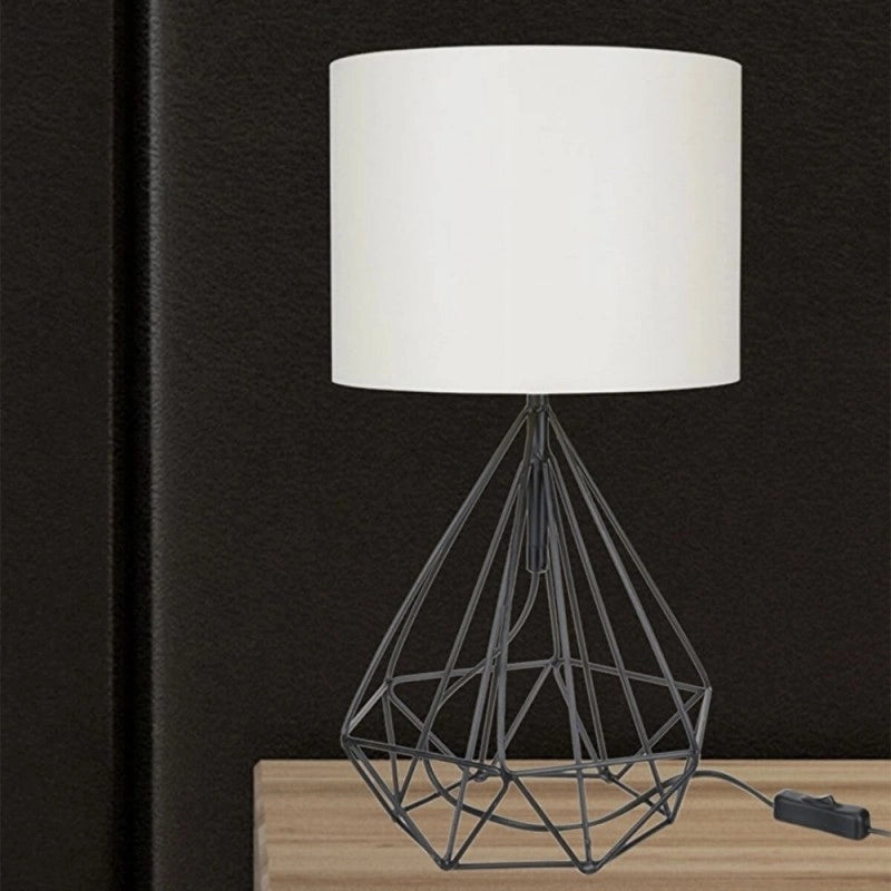 Lampada per scrivania Nero Bianco urban 25x h46,5 cm EFFEZ