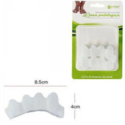 Trade Shop - Coppia Cuscinetti Separatori Dita Silicone Protezione Cura Piedi 64423 -