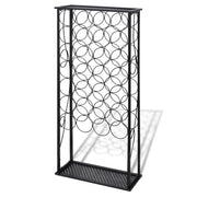 Portabottiglie per 28 Bottiglie di Vino in Metallo CFW8165829