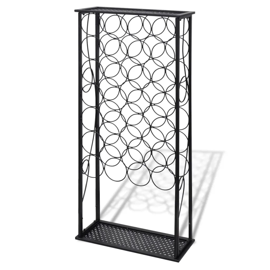 Portabottiglie per 28 Bottiglie di Vino in Metallo CFW8165829