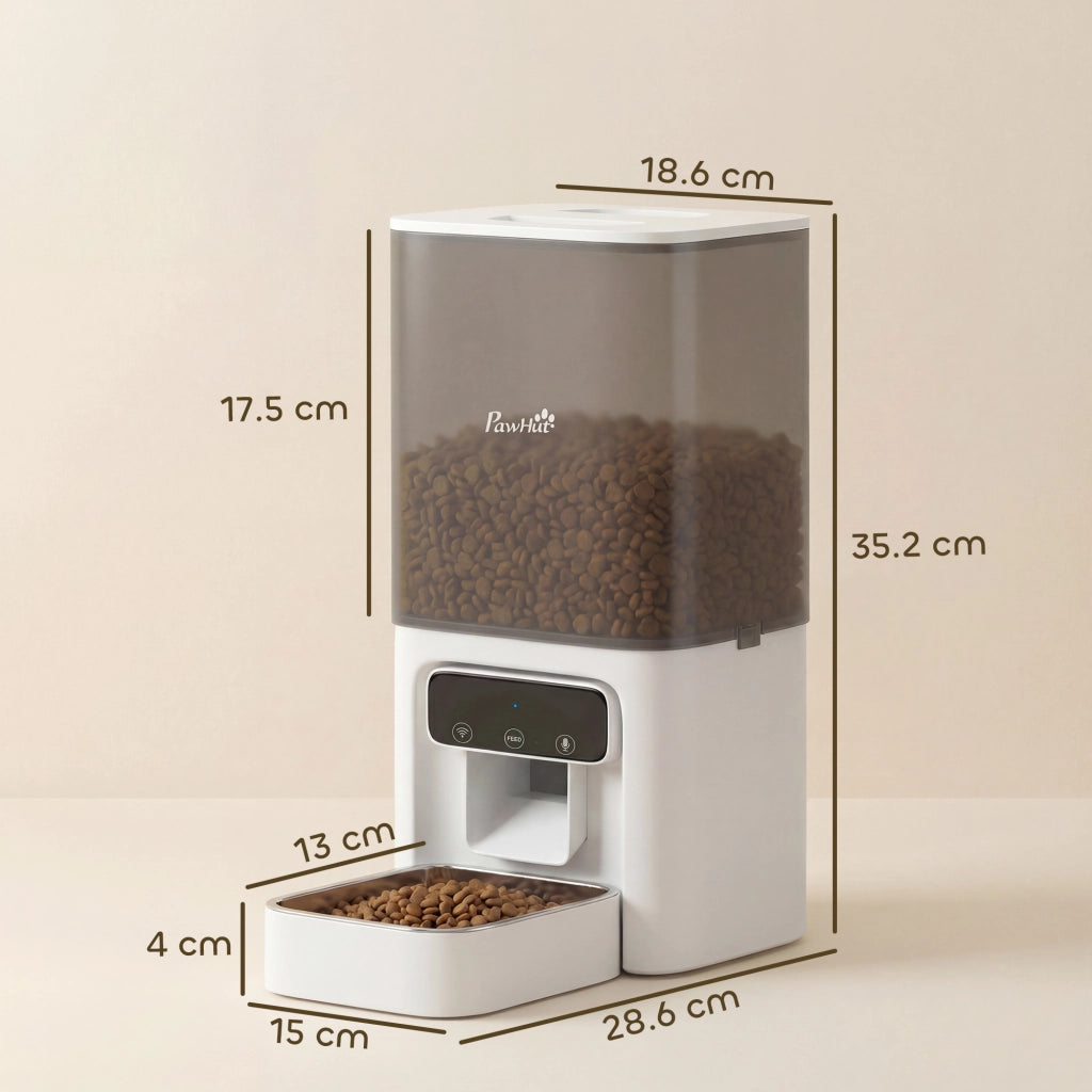 Distributore Automatico di Cibo per Gatti 4.5L con APP e Registratore Vocale