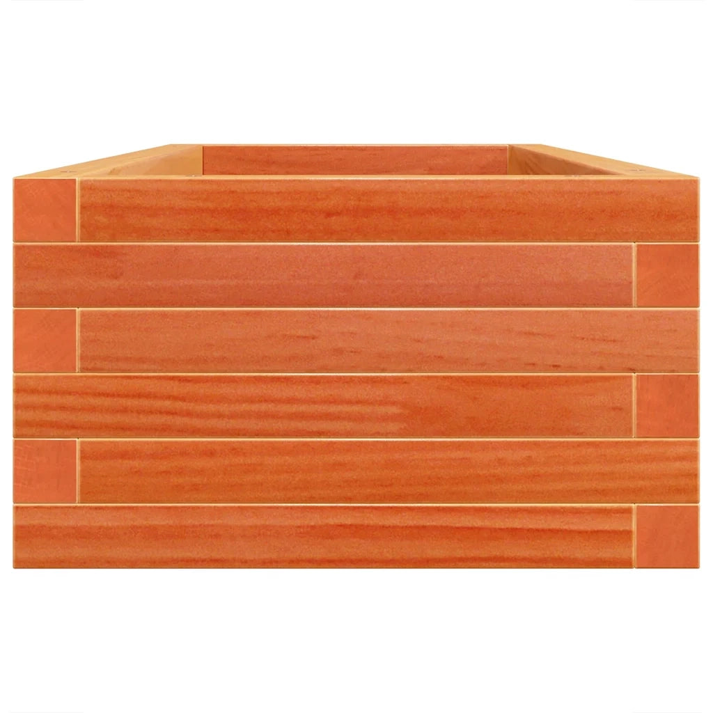 vidaXL Fioriera Giardino Marrone Cera 110x40x23 cm Legno Massello Pino