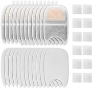 Filtro per Acqua per Animali - 12 Pezzi - Forma Spazzola - Sistema Filtro Multistrato - Carbone Attivo e Cambiointerchangeur Ioni - Per Gatti e Cani - Rimuove Cloro, Metalli Pesanti e Odori