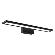 READ Applique da bagno LED 20W 2300lm 3000K IP20 Nera - Rossini Illuminazione - Lampada a parete sottile per specchi e quadri in metallo