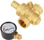 Regolatore di pressione adattabile in rame per compressore ad aria Regolatore di pressione con pulsante e indicatore per aria liquida DN20