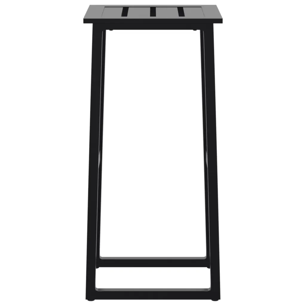 Sgabelli da Bar 4pz Neri 38x38x80 cm Acciaio Verniciato Polvere 4009266