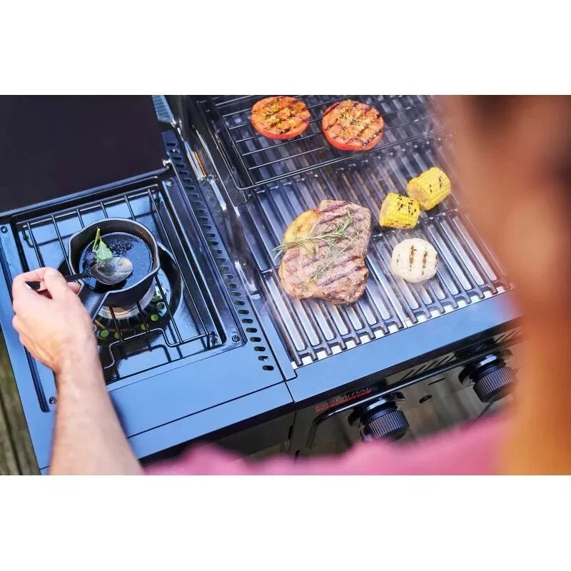 Barbecue a gas Char-Broil Essential 3 G con 3 bruciatori. griglie in ghisa