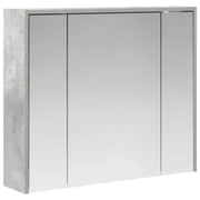 Mobiletto per specchio da Bagno | Armadio da bagno Grigio cemento