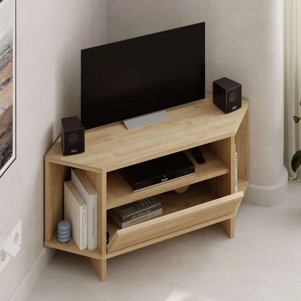 Porta TV in legno "Viva" - 95 x 35 x 45 cm - Beige