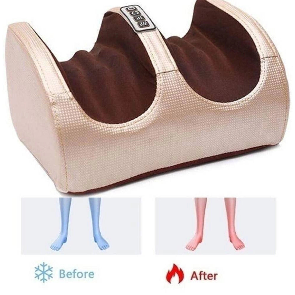 Trade Shop - Massaggiatore Elettrico Shiatsu Plantare Piedi Polpacci Con Riscaldamento 16109 -
