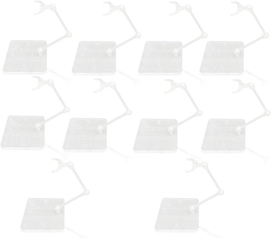 Display Stand per Figura in Acrilico da 10 pezzi | Sostegno Stabile per Modelli 6 pollici | Materiale Duraturo e Translucido | Ampia Compatibilità | Sostegno per Figurine di Anime