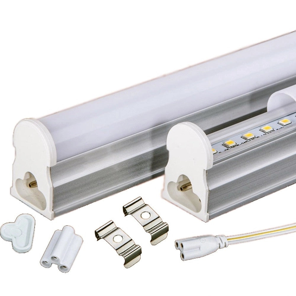 Trade Shop - Tubo T5 Neon Led 4 W Watt 30 Cm 360 Lumen Per Uso Interno Luce Bianca Plafoniera - -bianco Freddo      -