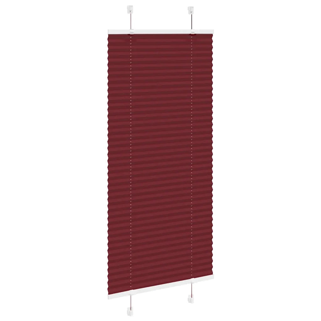 Tenda Plissettata | Tenda pliss¨¨ Rosso Bordeaux 65x100 cm Larghezza Tessuto