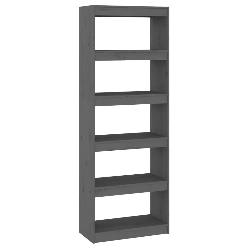 Libreria/Divisorio Grigio 60x30x167,5 cm in Massello di Pino cod mxl 35151