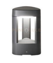 GES493- PALETTO IN ALLUMINIO 1 LUCE ATTACCO GX53 GRIGIO ANTRACITE H.20CM