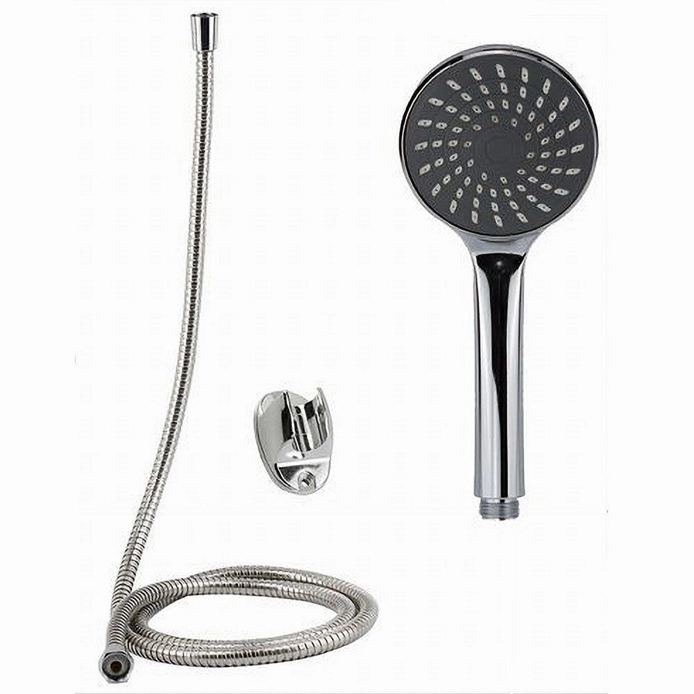 Trade Shop - Kit Bagno Doccetta Doccino Soffione Doccia Con Laccio 1,8mt Staffa 69104 Rotondo -