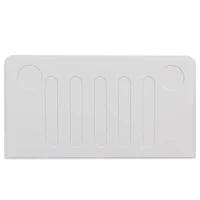 Letto Montessori a Forma di Jeep con Ruote e Sponde Protettive, Letto per Cameretta, Senza Materasso, in Legno e MDF, 90x200 cm, Bianco