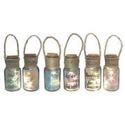 BOTTIGLIA LED STELLE D.7XH14CM IN DIVERSI COLORI.