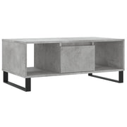 Tavolino salotto | Tavolino da caff¨¨ | Tavolino da Soggiorno Grigio Cemento 90x50x36,5 cm Legno Multistrato