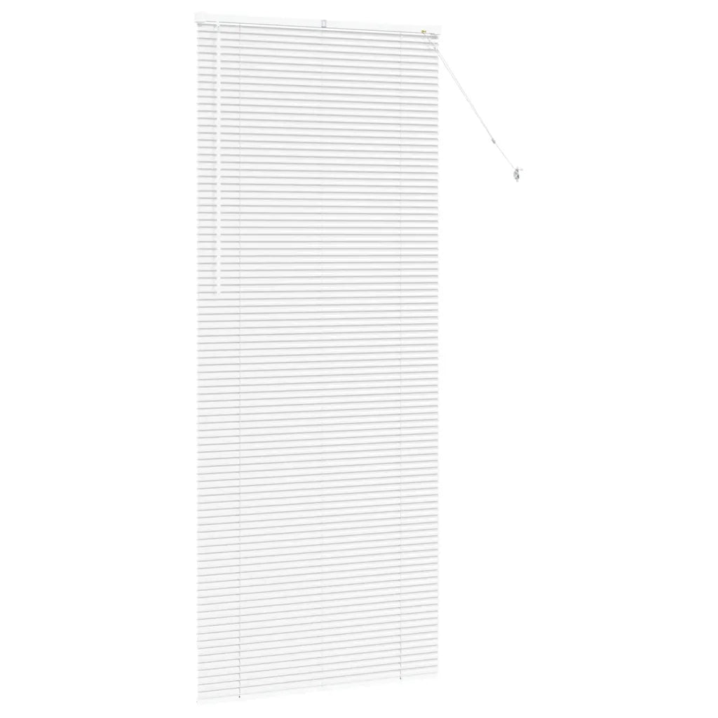 vidaXL Tenda per Finestra con tende Manuale Bianco Alluminio