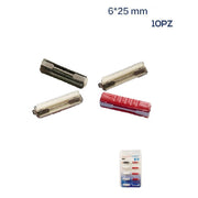 Trade Shop - Kit 10 Pz Fusibili Bilama Auto Moto Scooter 6x25mm 5a/8a/16a/20a/25a/30a Xc-1316 -