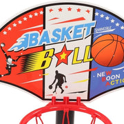 Impianto da basket per bambini - cestino da basket stabile per giochi - regolabile e trasportabile